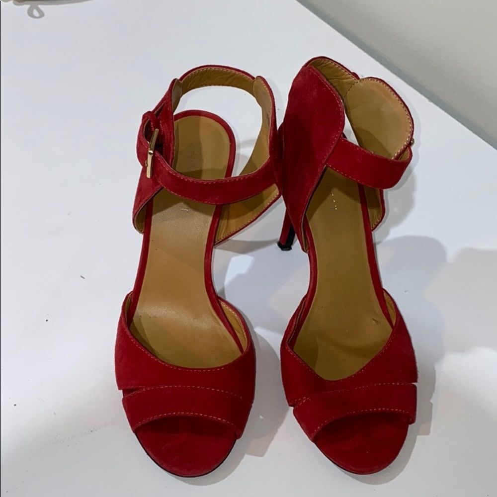 Nine West Red Suede Sandals - Picture 5 of 9